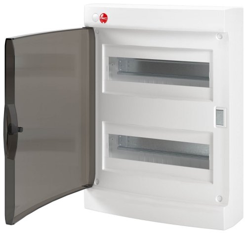 Бокс пластиковый DKC RAM base ЩРН-П-24 (300х301х113мм) IP41 белый прозрачная дверца картинка 